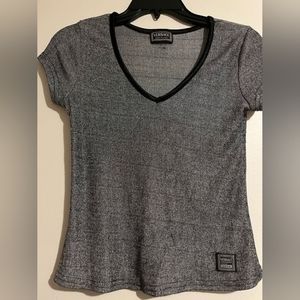 Versace silky v neck top